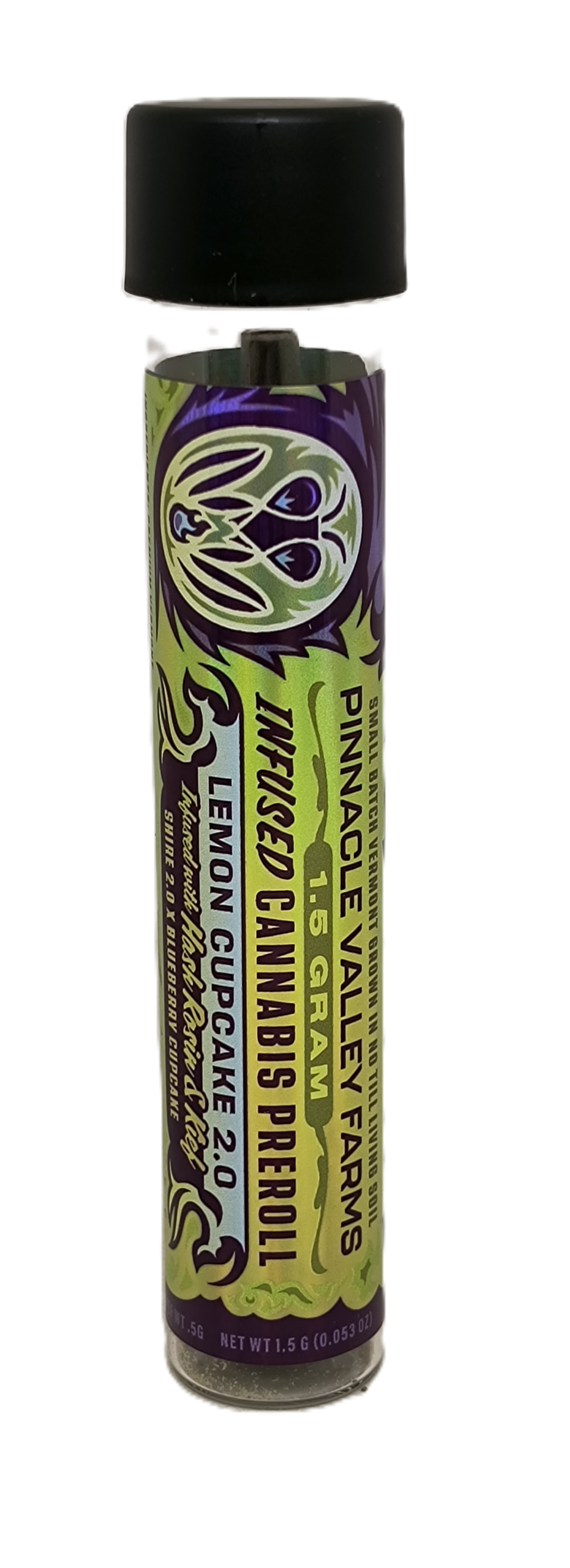 Photograph of product: Lemon Cupcake Infused Pre-Roll | Pinnacle Valley