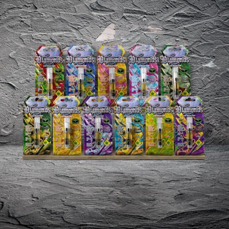 Photograph of product: Diamonds: Tangie - Live Resin Cartridge