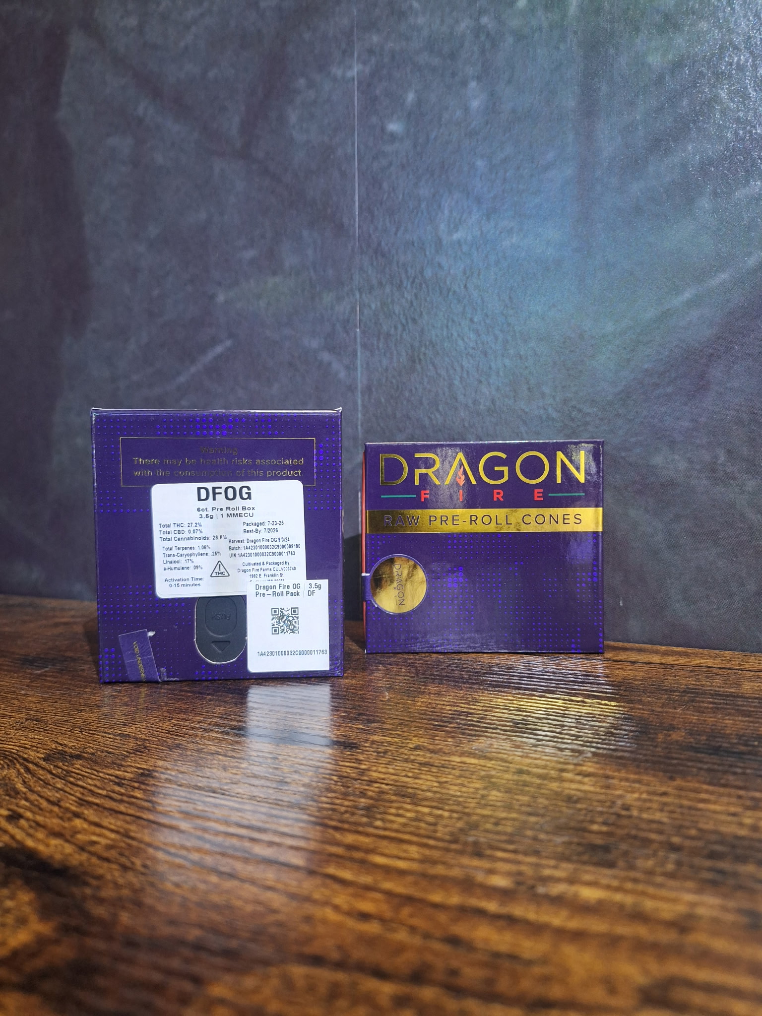 Photograph of product: Dragon Fire OG Pre-Roll Pack | DF