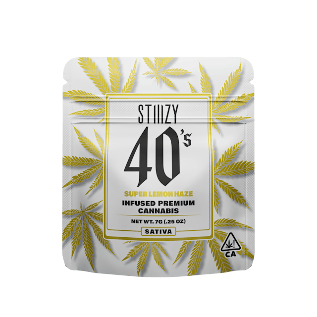 Photograph of product: STIIIZY Super Lemon Haze 40's Infused Flower 7G - 