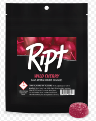 Photograph of product: Ript - (H) Wild Cherry Gummies
