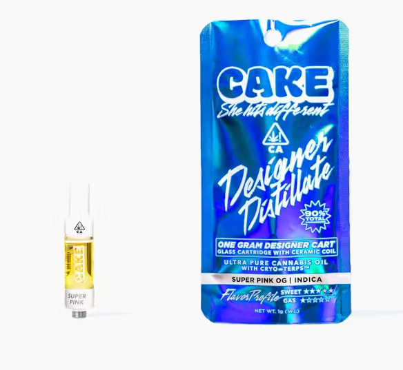 Photograph of product: Cake Super Pink OG Oui'd Cartridge 1g