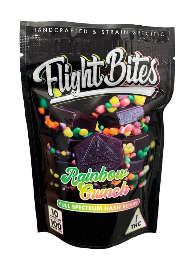 Photograph of product: Flight Bites Rainbow Crunch Gummies