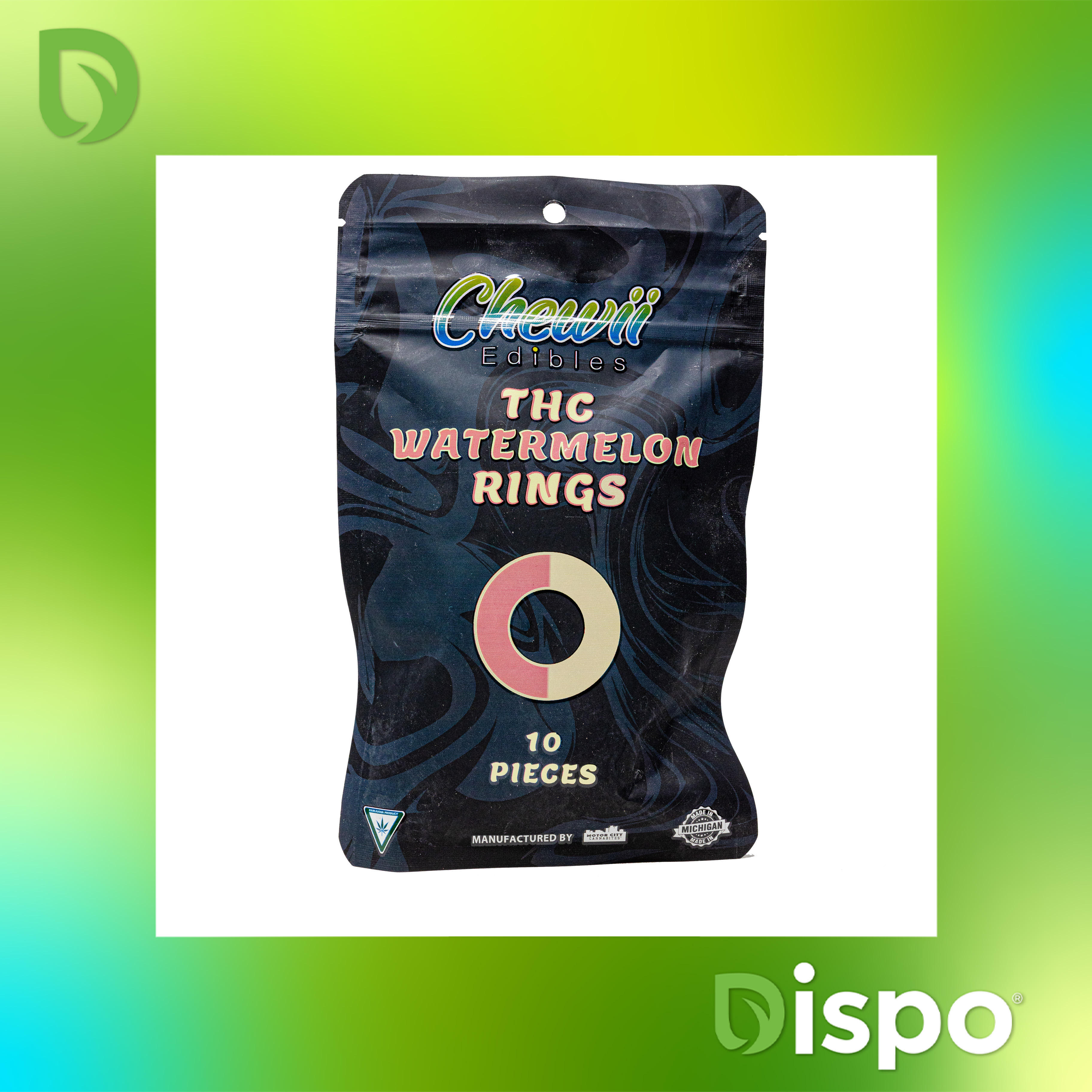 Photograph of product: Chewii - Cherry Rings 200mg Gummies