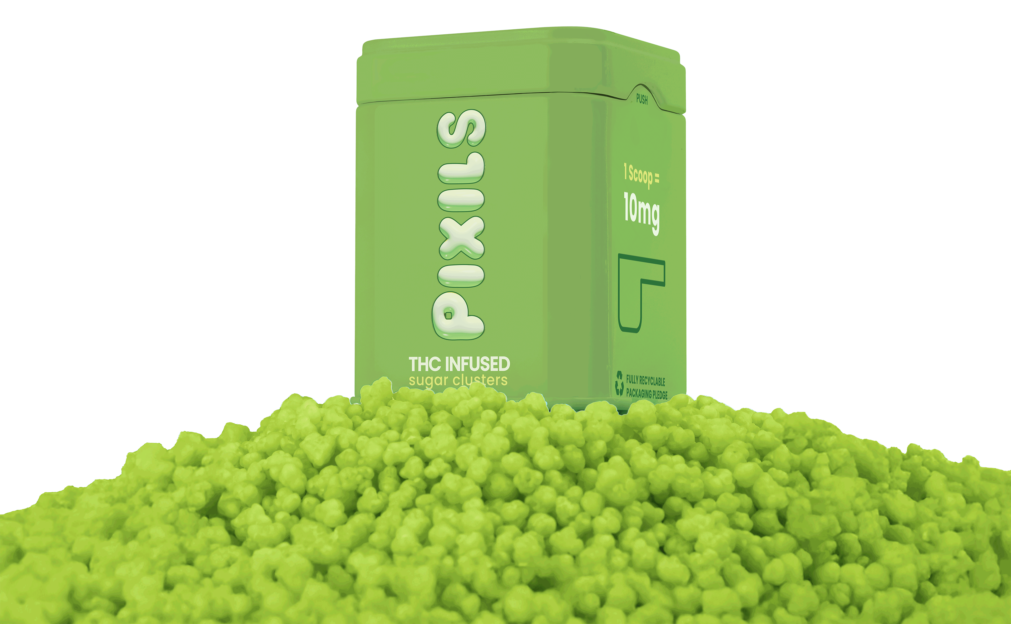 Photograph of product: Watermelon | Sugar Clusters | 200mg | Pixils