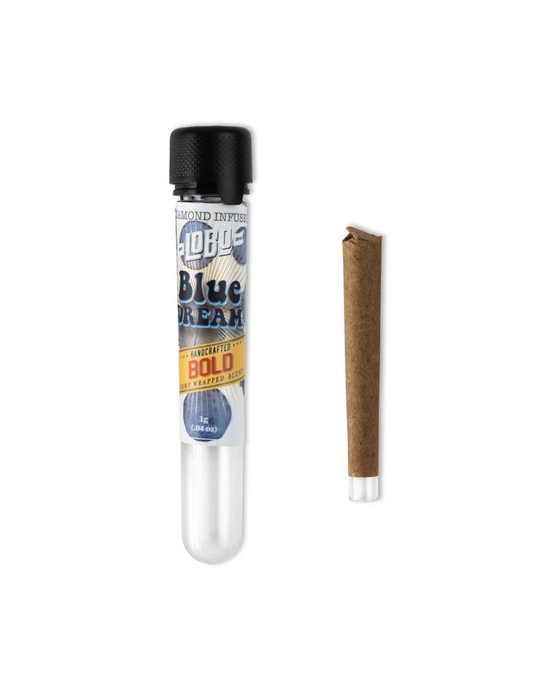 Photograph of product: LOBO Blue Dream 1g Infused Blunt