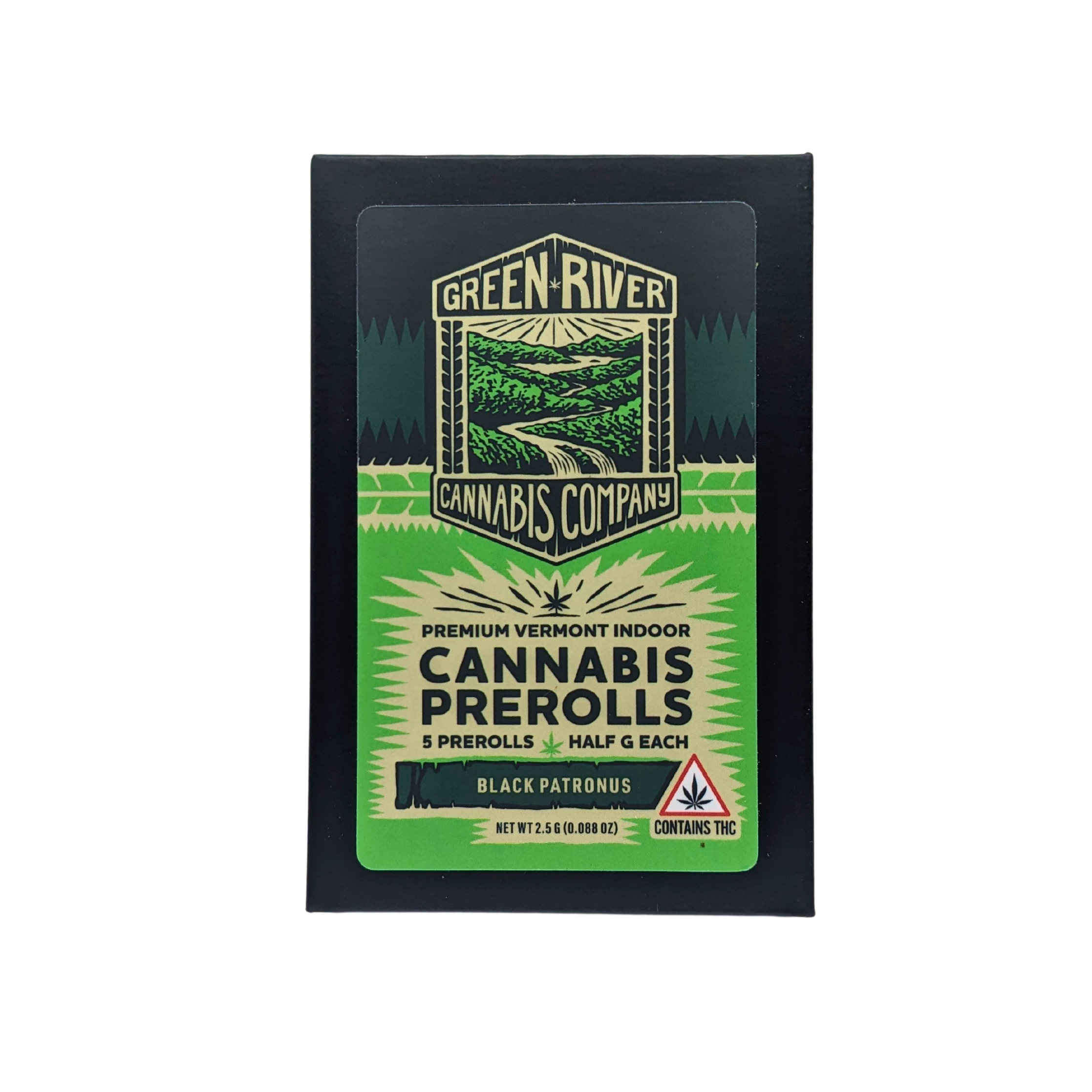 Photograph of product: Black Patronus | .5g 5pk Pre-Rolls |