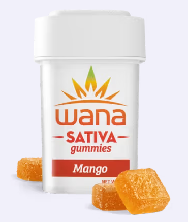 Photograph of product: Wana Sativa Gummies Mango 00098