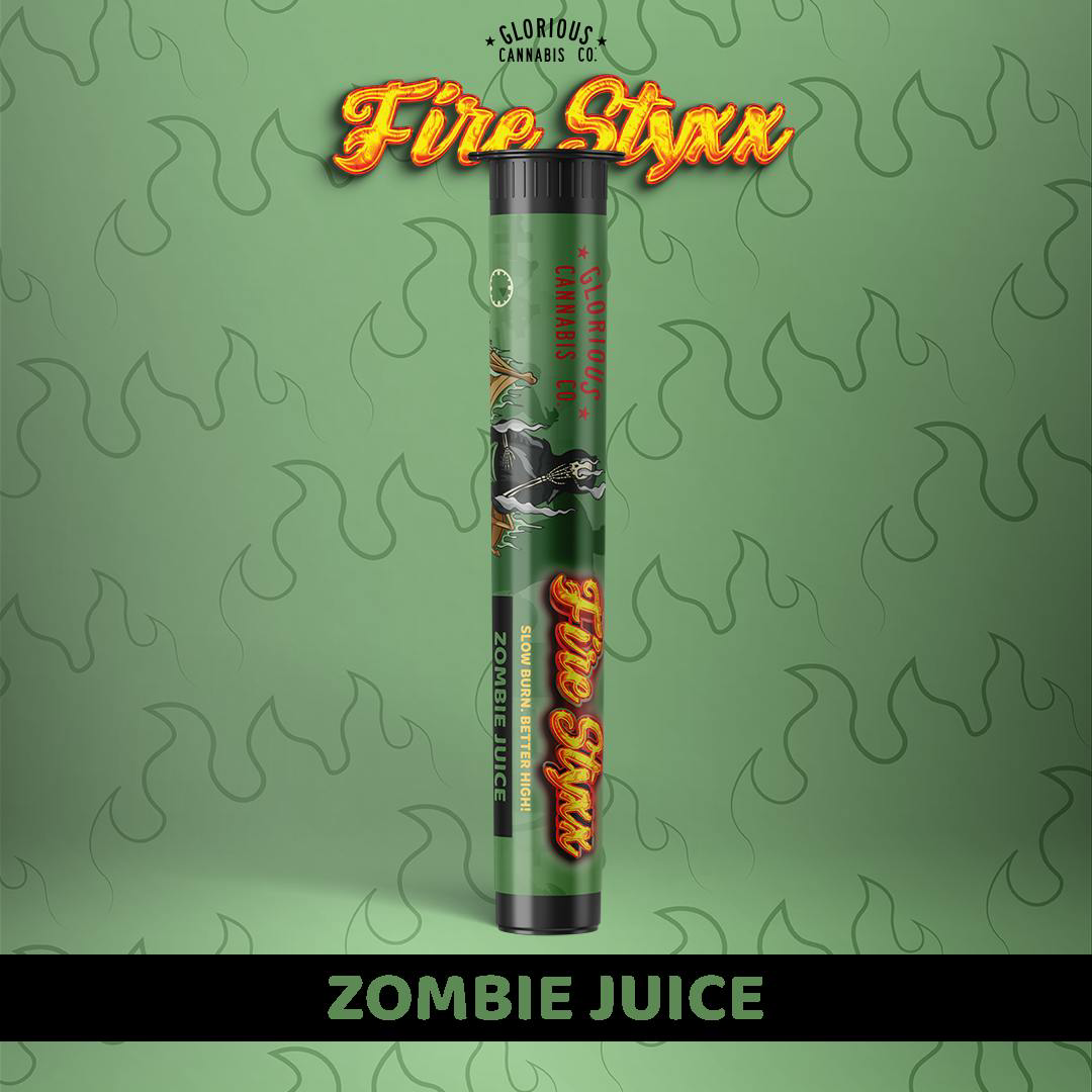 Photograph of product: Fire Styxx | Zombie Juice Infused Pre-roll 1g