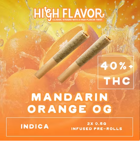 Photograph of product: Mandarin Orange OG Infused PR (.5gx2)