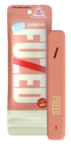 Photograph of product: Fuzed Distillate All-in-One Vape - Peaches & Cream