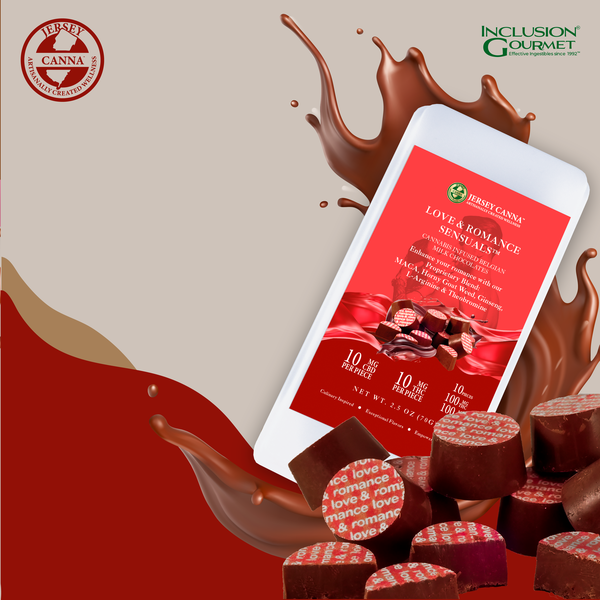 Photograph of product: Love & Romance Sensual Milk Chocolates 10pk 100mg