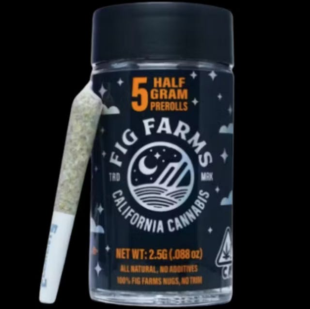 Photograph of product: Moonana Chronic 5pk Prerolls - 