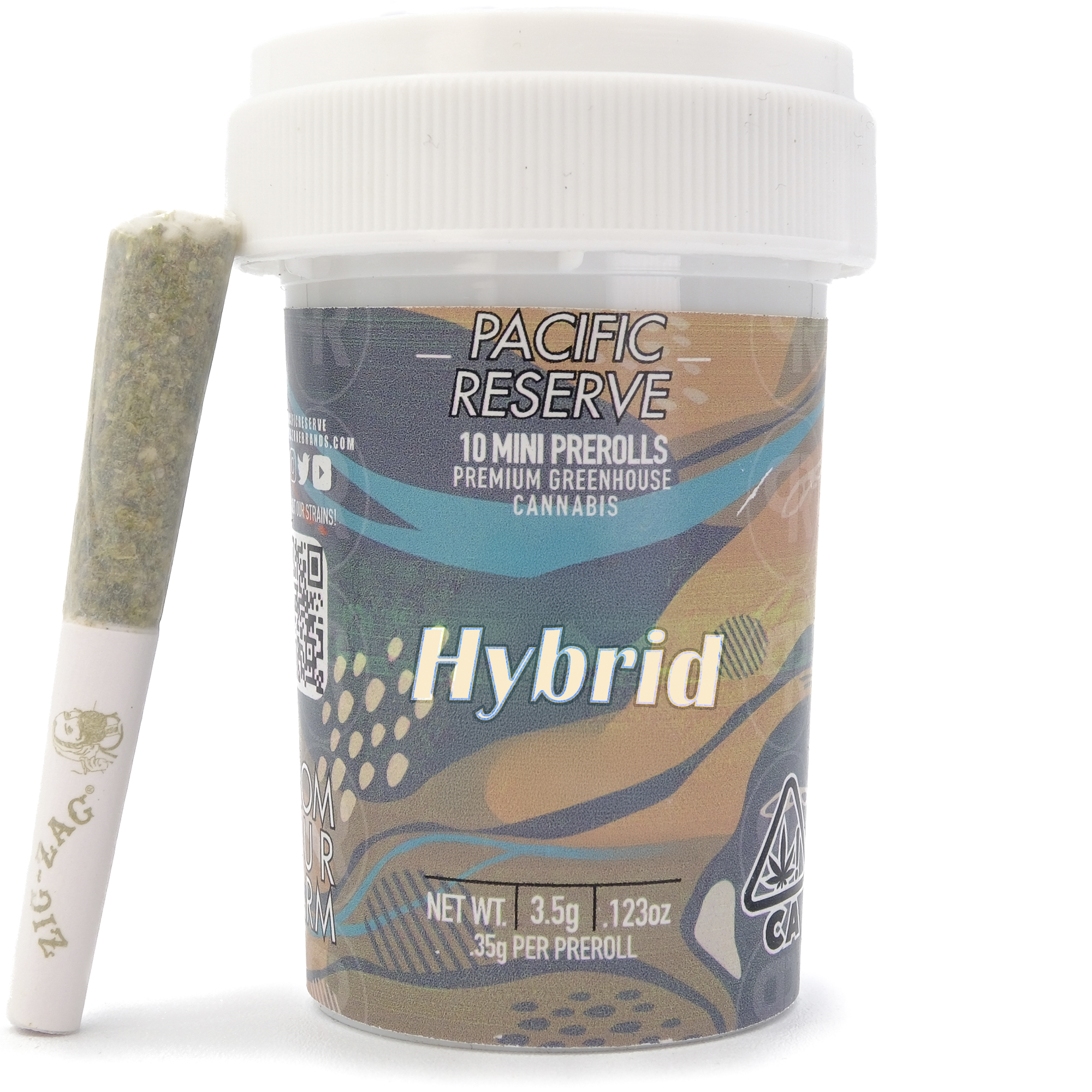 Photograph of product: Sherb Cake 3.5g 10 Pack Mini Pre-Rolls - Pacific Reserve