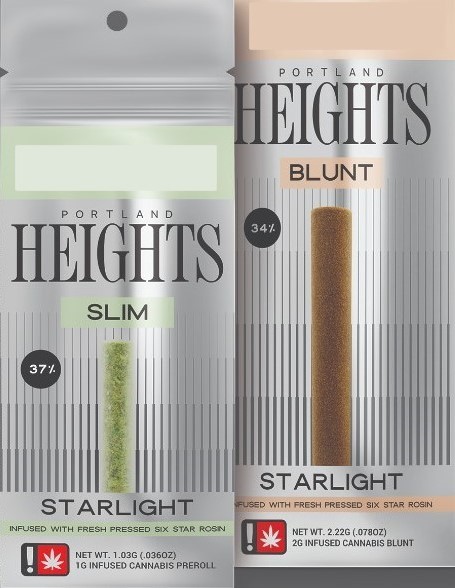 Photograph of product: Starlight Slim Rosin Infused Pre-roll | Banana Cookies | 1g