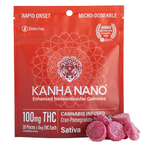 Photograph of product: CRAN-POMEGRANATE 100MG NANO INFUSED GUMMIES
