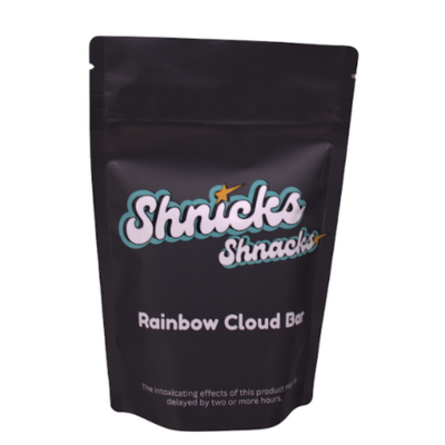 Photograph of product: Shnicks Snacks | Rainbow Cloud Bar | Cereal Bar | 10mg