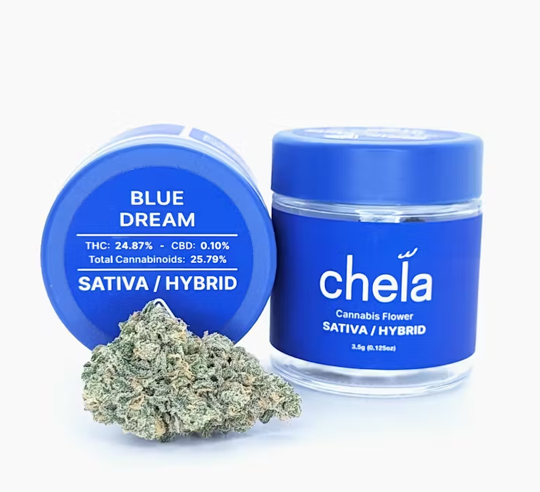 Photograph of product: Blue Dream Blue Jar (Oui'd Hybrid) - 3.5g