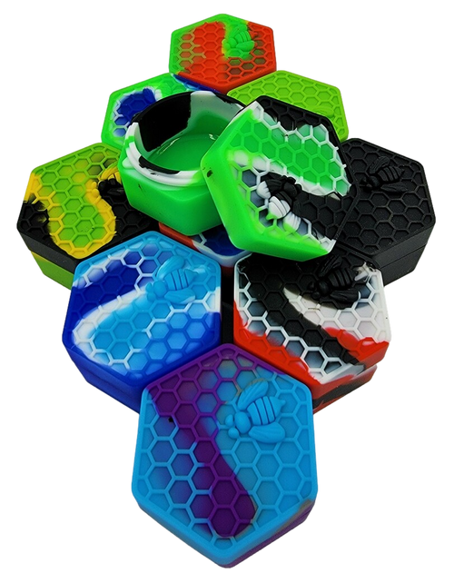 Photograph of product: Honeycomb Hive Wax Container | 26ml | Assorted Colors | LuvBuds