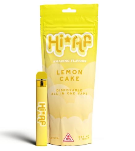 Photograph of product: Vireo Hi*AF. | Lemon Cake (S) | 1g Disposable Vape