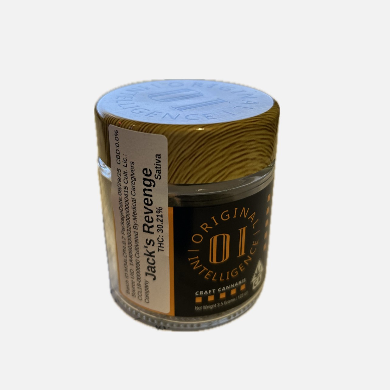 Photograph of product: Original Intelligence - Jack's Revenge - 3.5g - Oui'd
