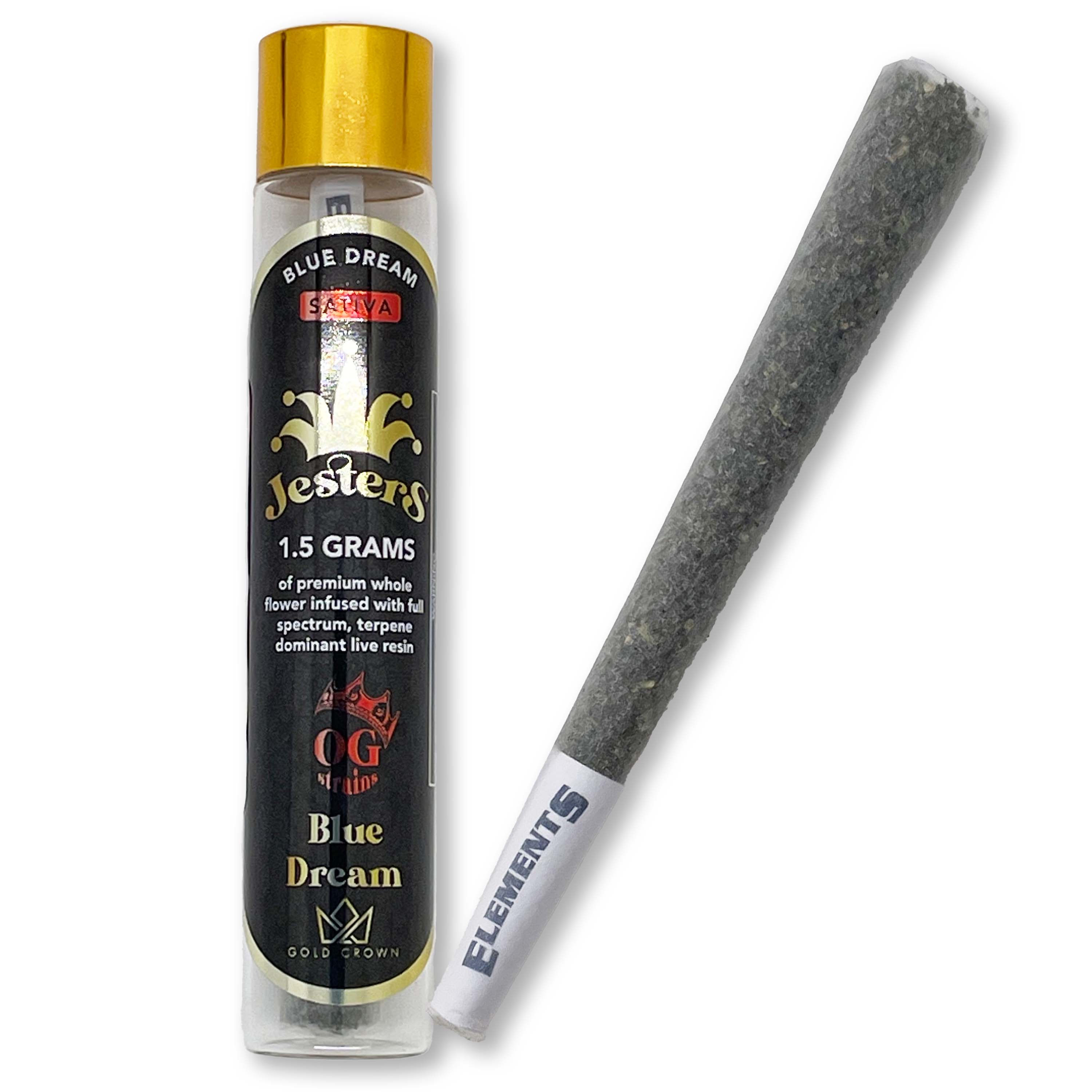 Photograph of product: Jesters - OG Blue Dream Infused PreRoll - 1.5g