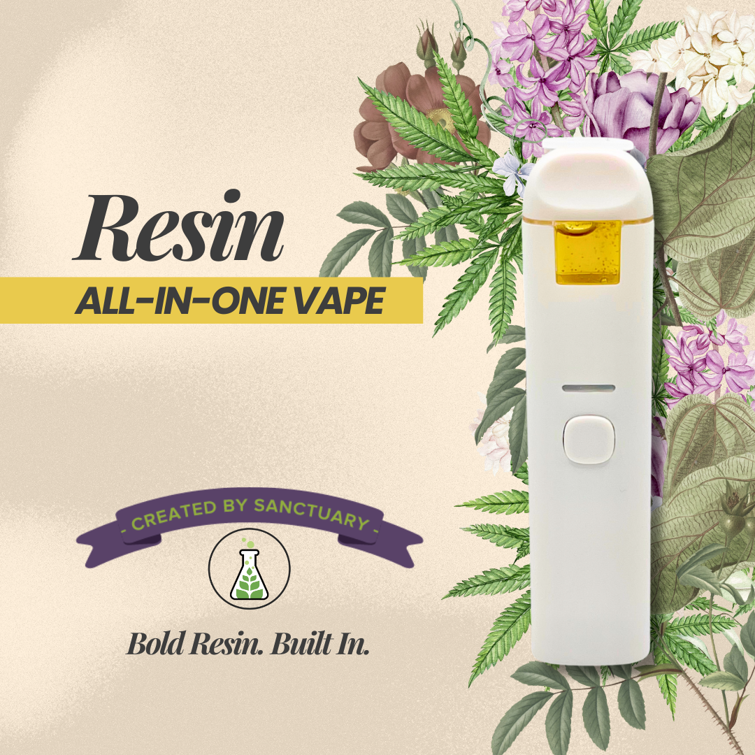 Photograph of product: Resin All-in-One Vape | Garlic Breath | 0.5g