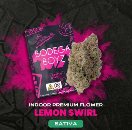 Photograph of product: BODEGA BOYZ | FLOWER | LEMON SWIRL - 3.5g