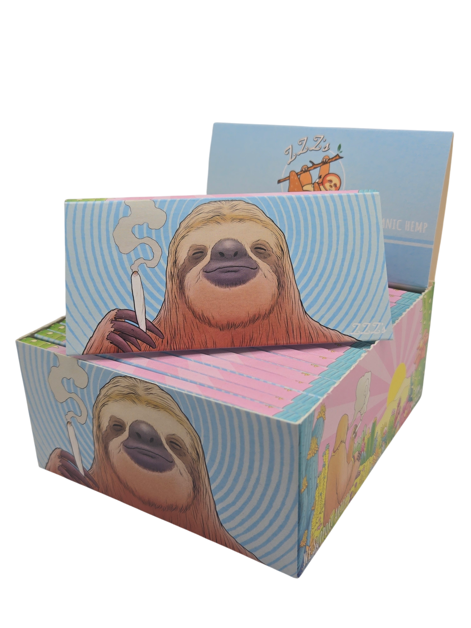 Photograph of product: King Size | "Samuel The Sloth" | Slim Papers + Tips