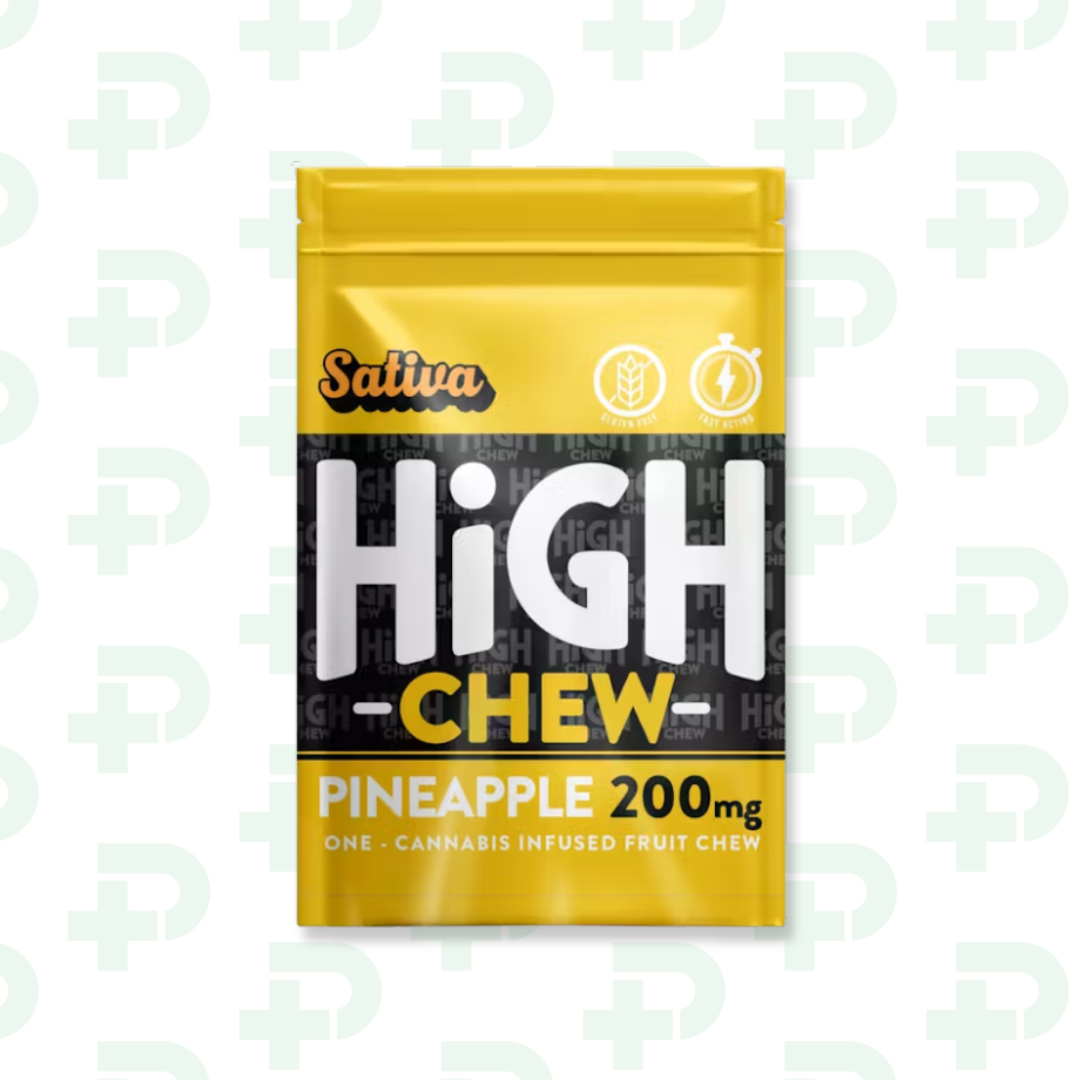 Photograph of product: High Chew 200mg Fruit Chew - Pineapple