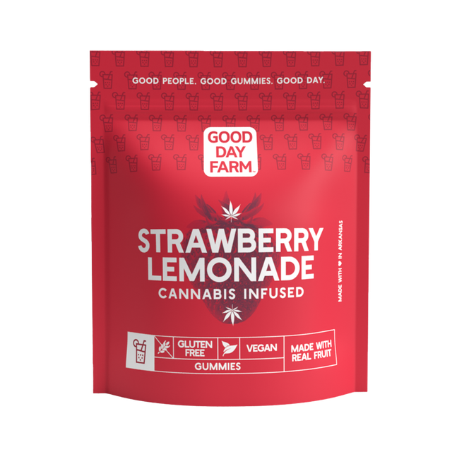 Photograph of product: GDF: Gummies | Strawberry Lemonade | 200mg | 10pk