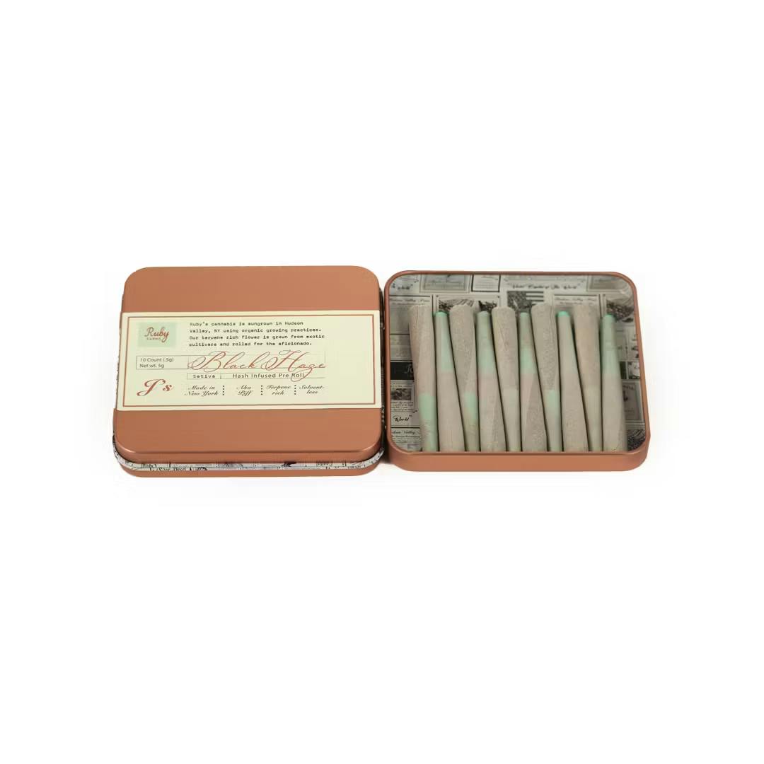 Photograph of product: RUBY FARMS | BLUEBERRY DJ CUT | au chocolat INFUSED DOOBIES | 5G(10PK)
