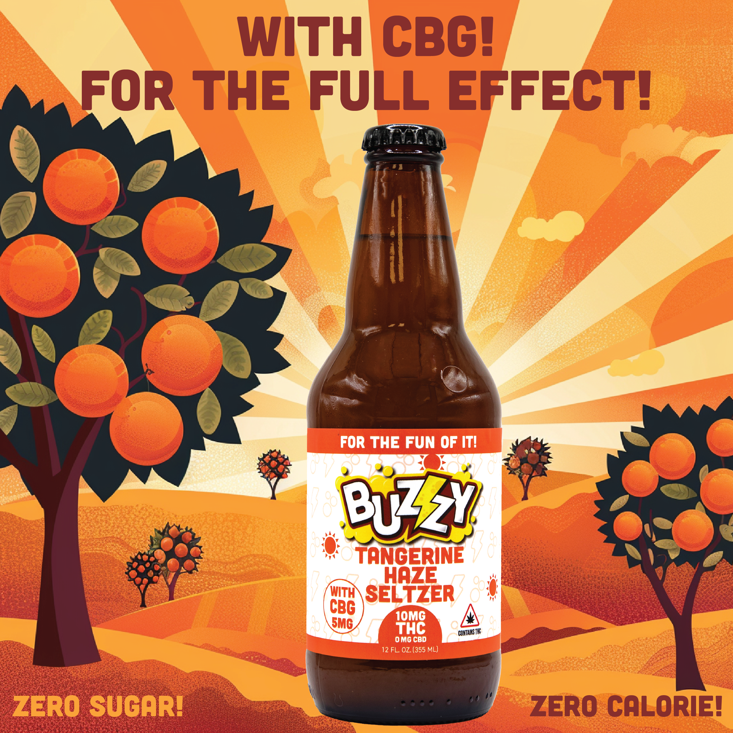 Photograph of Product: Tangerine Haze Seltzer