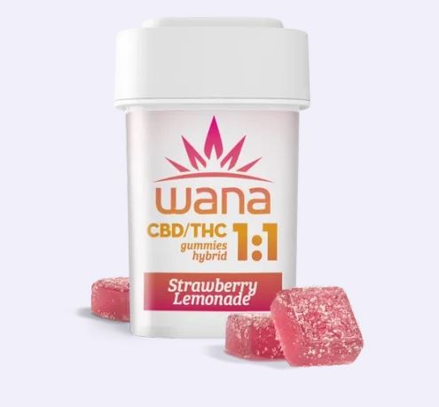 Photograph of product: Wana Strawberry Lemonade 1: Gummies 10mg x 10-Pack