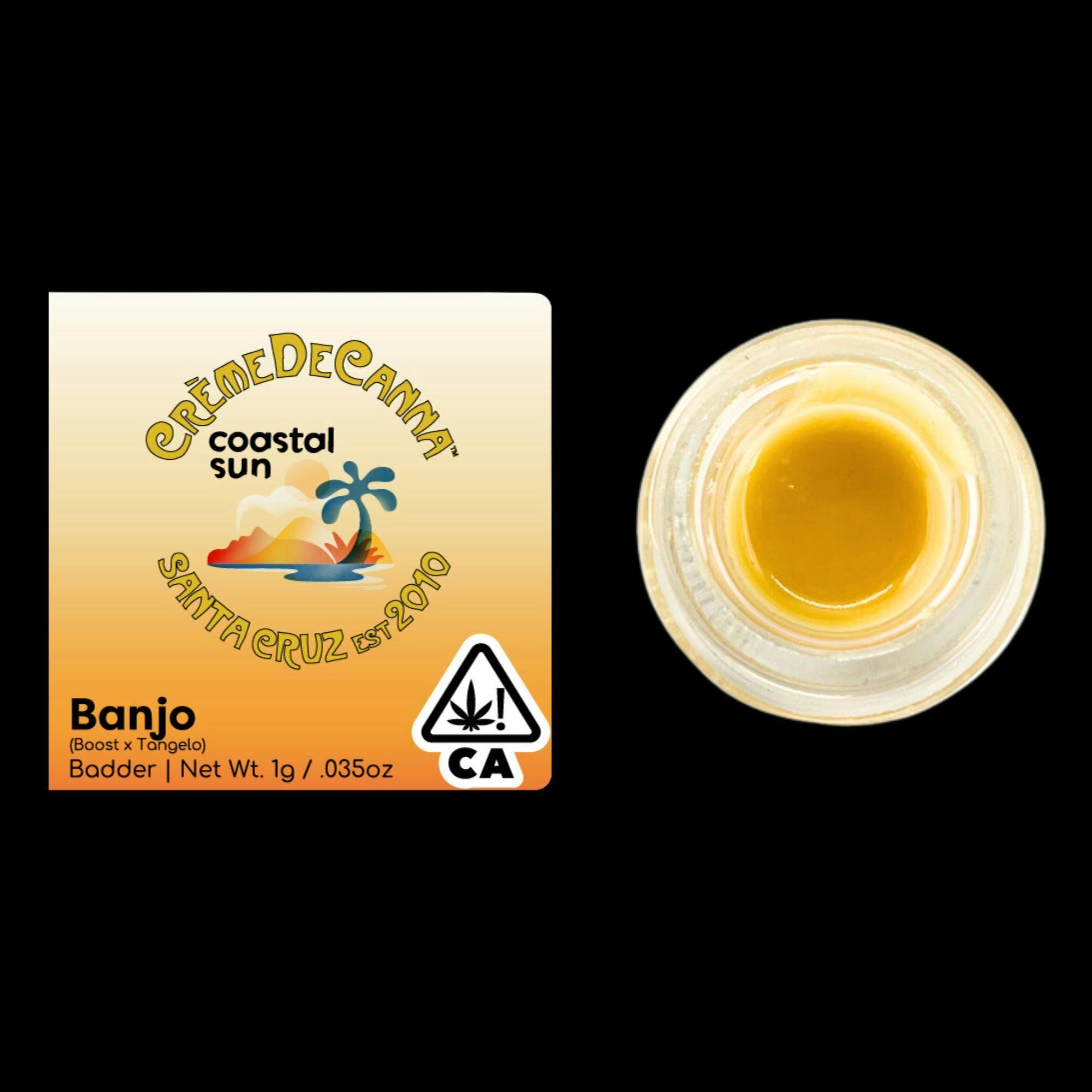Photograph of product: Creme De Canna x Coastal Sun Diamond Badder 1g Banjo