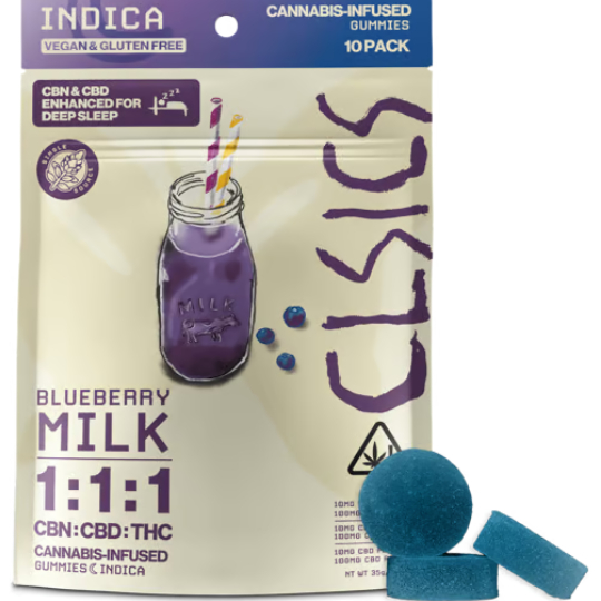Photograph of product: BLUEBERRY MILK - CBN LIVE ROSIN
