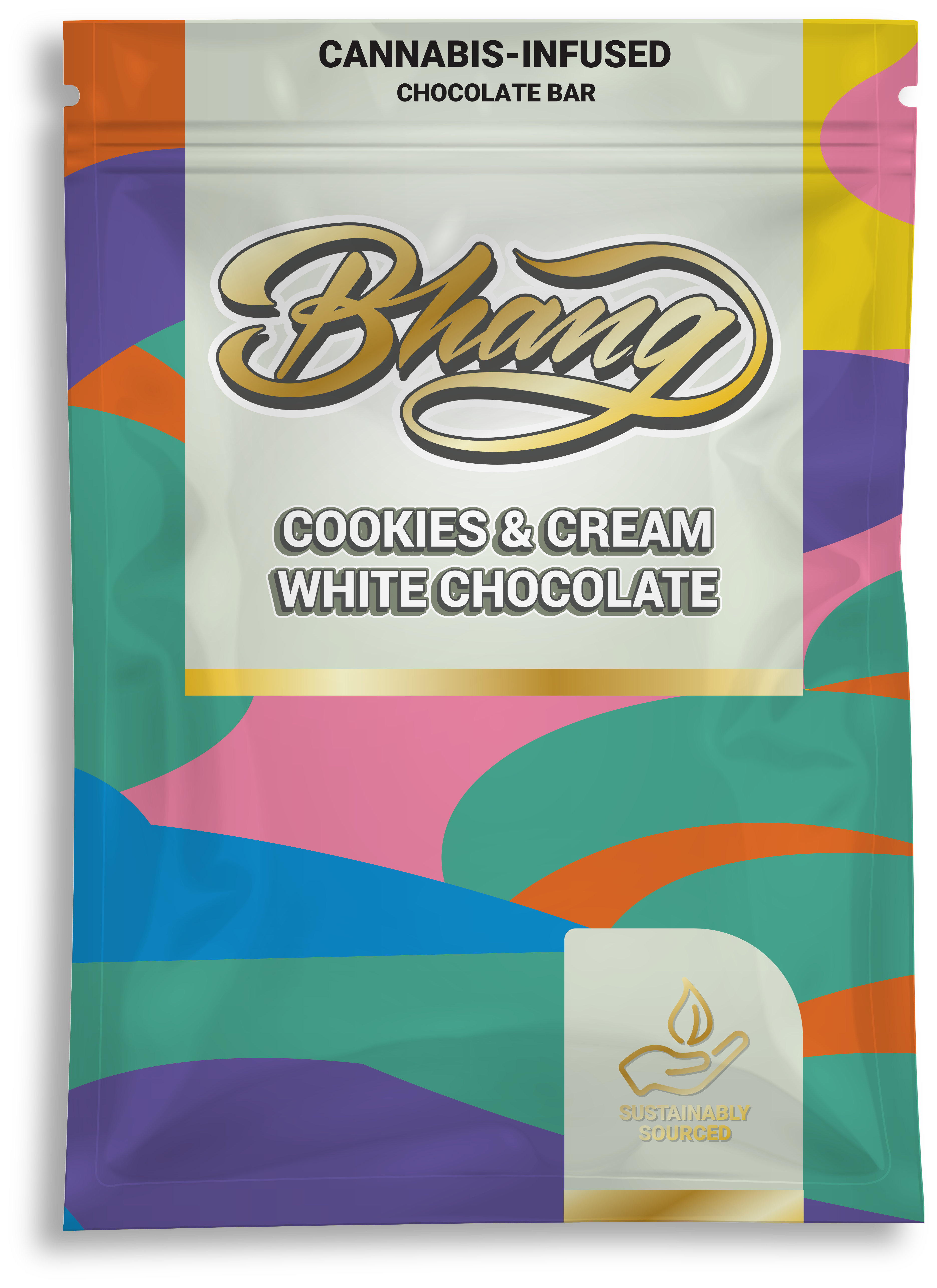 Photograph of product: Bhang | 100mg Bar | Cookies and Cream