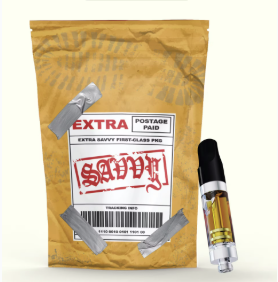 Photograph of product: Extra Savvy Vape Cart 2g- White Widow