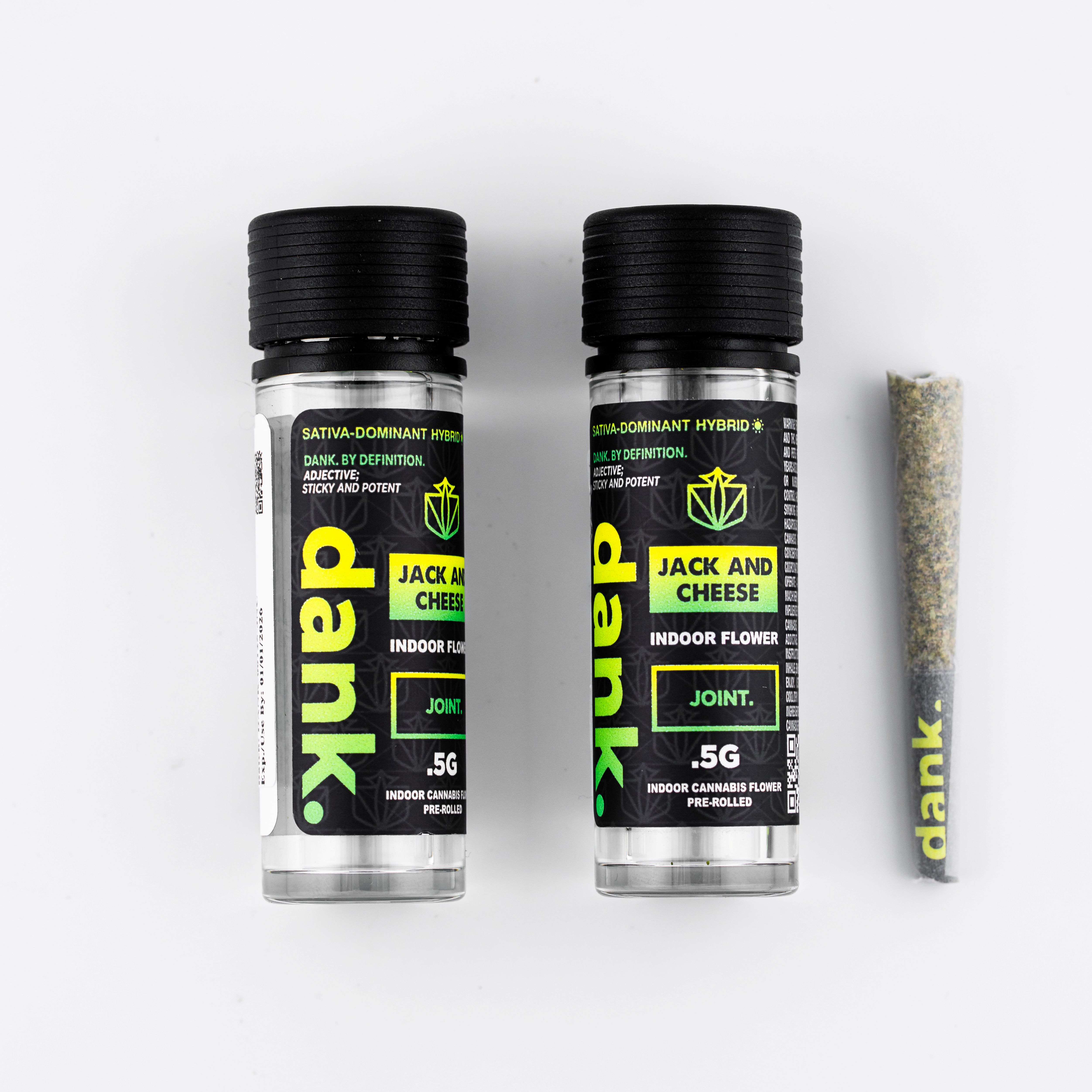 Photograph of product: Dank | .5g Pre-Roll Joint | Jack And  Cheese