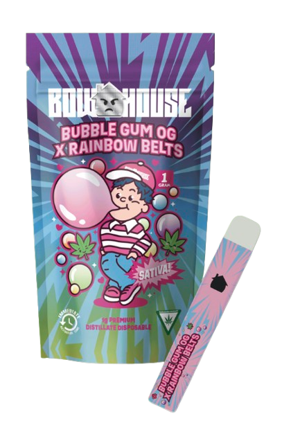 Photograph of product: Bubblegum OG x Rainbow Belts | 2G Disposable Vape