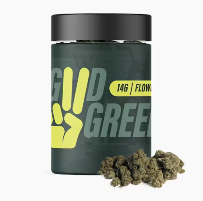 Photograph of product: GOOD GREEN JACK HERER POPCORN 14G