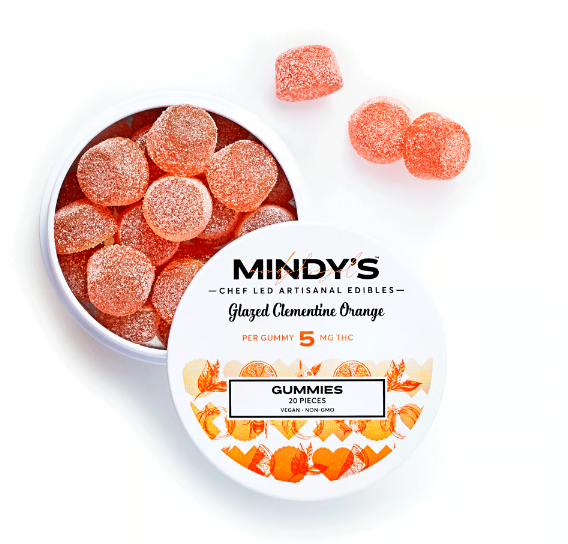 Photograph of product: Glazed Clementine Orange Gummies 100mg (20-Pack | 5mg Each)
