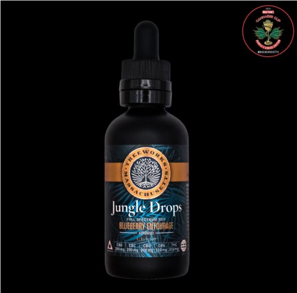 Photograph of Product: Jungle Drops - 1000mg - 1:1:1:1:1 CBD:CBC:CBG:CBN:THC
