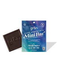 Photograph of product: GRON | Chocolate | Dark Chocolate High-Dose Mini Bar - Hybrid | 100mg