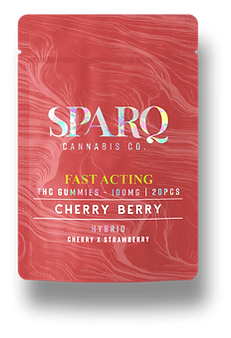 Photograph of product: Cherry Berry | 5mg Gummies 20Pk | SparQ