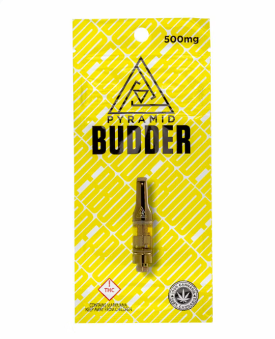 Photograph of product: Pyramid | Budder Cartridge | Blueberry Headband