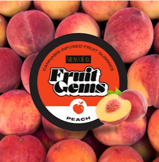 Photograph of product: Muncheas Peach Gummies | 100MG