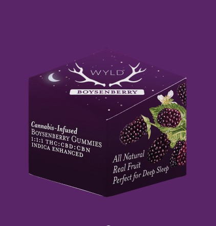 Photograph of Product: 1:1:1 Boysenberry Gummies