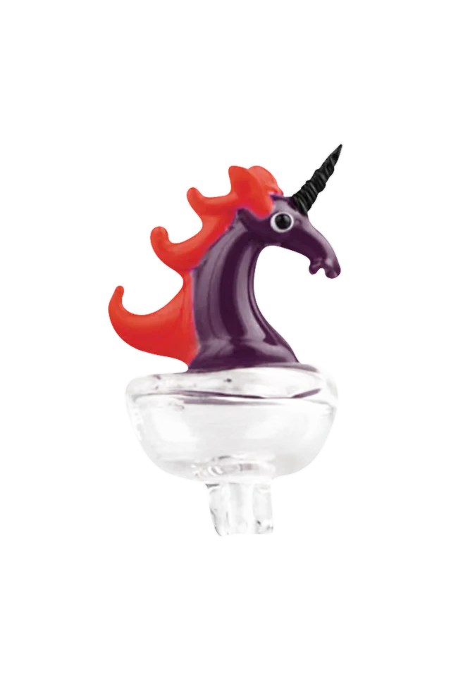 Photograph of product: Glass Unicorn Carb Caps - various colors