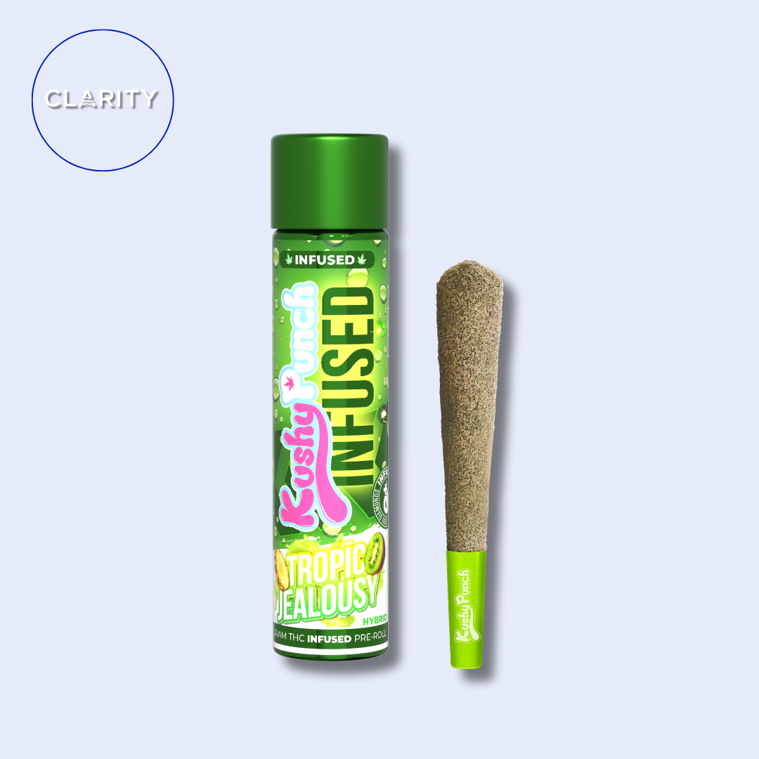 Photograph of product: Kushy Punch Infused Prerolls | Tropical Jealousy